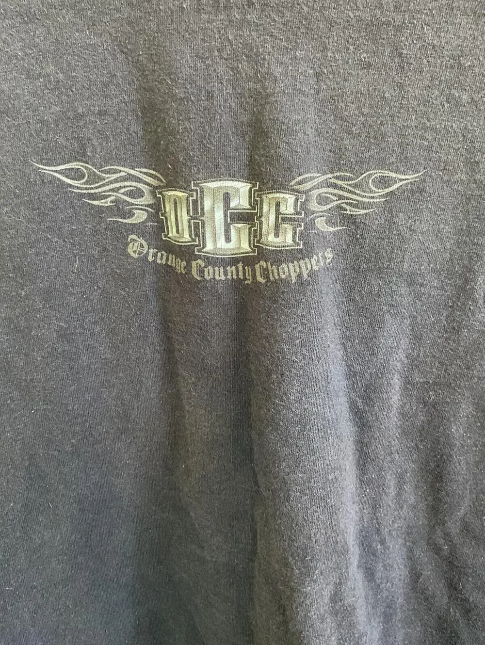 Vintage Orange County Choppers Long Sleeve Tshirt Sleeve Hit OCC Biker Alstyle L